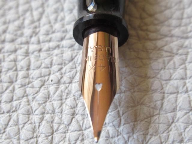 未使用 1920年頃米国製◆ウェアエバー セルロイド製 万年筆 ペン先細字14K