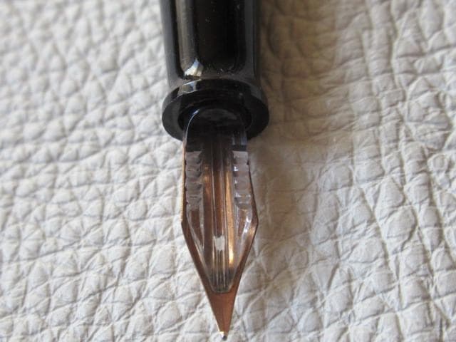 未使用 1920年頃米国製◆ウェアエバー セルロイド製 万年筆 ペン先細字14K