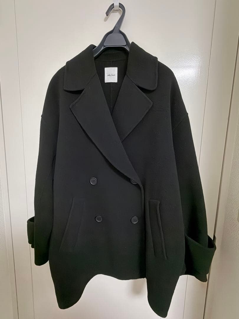 今季 Mila Owen ウールコクーンシルエットピーコート