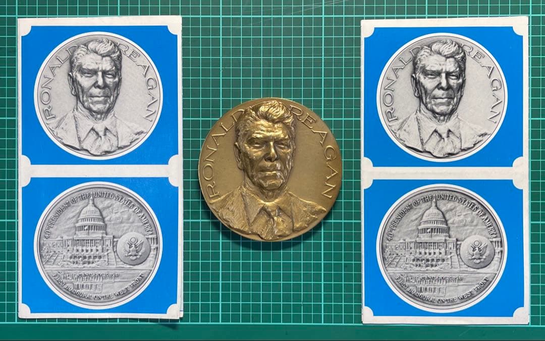Ronald Reagan ロナルド レーガン1981年大統領就任ブロンズメダル