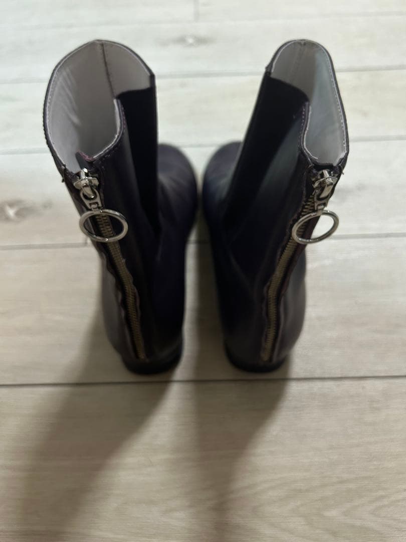 ラフシモンズ　ランナー　バックジップブーツ41 パープル