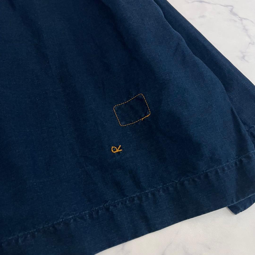 45R スーピマ オックス の Mシャツ インディゴ 焦