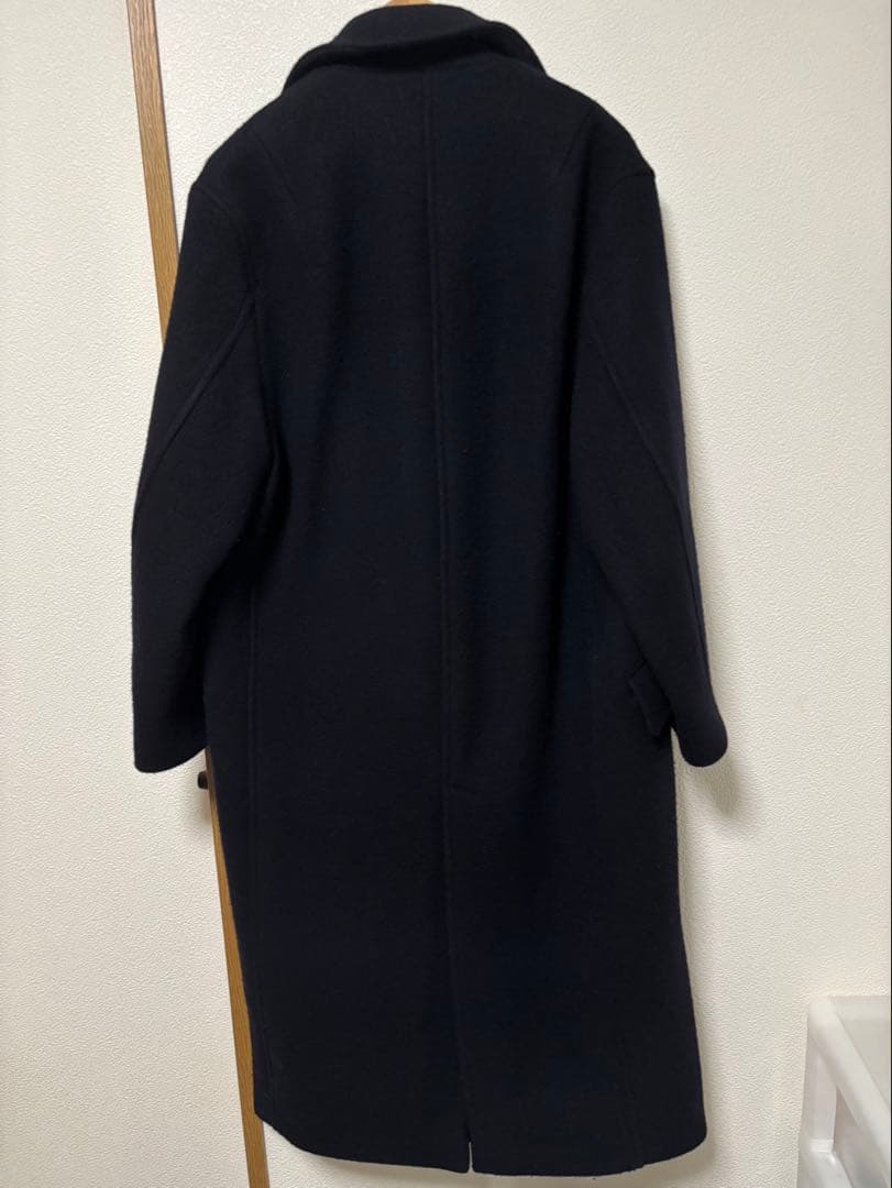 ETRE TOKYO ダブルブレストウールコート　NAVY