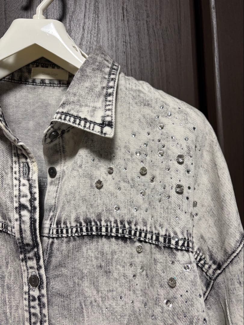うる⭐︎Glam Lips グラデストーン DENIM シャツ