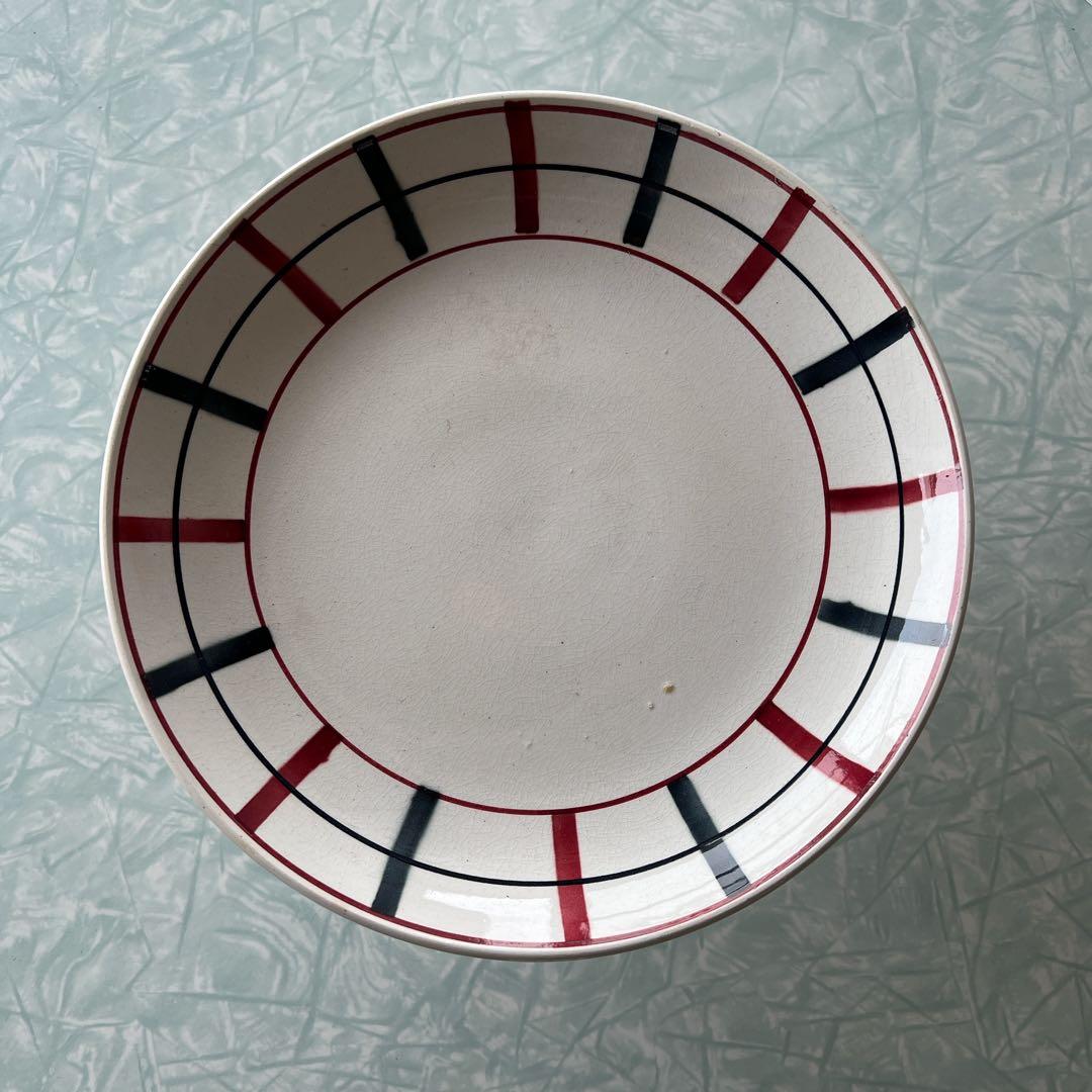 美品バスク柄コンポート皿サンタマン Saint Amand