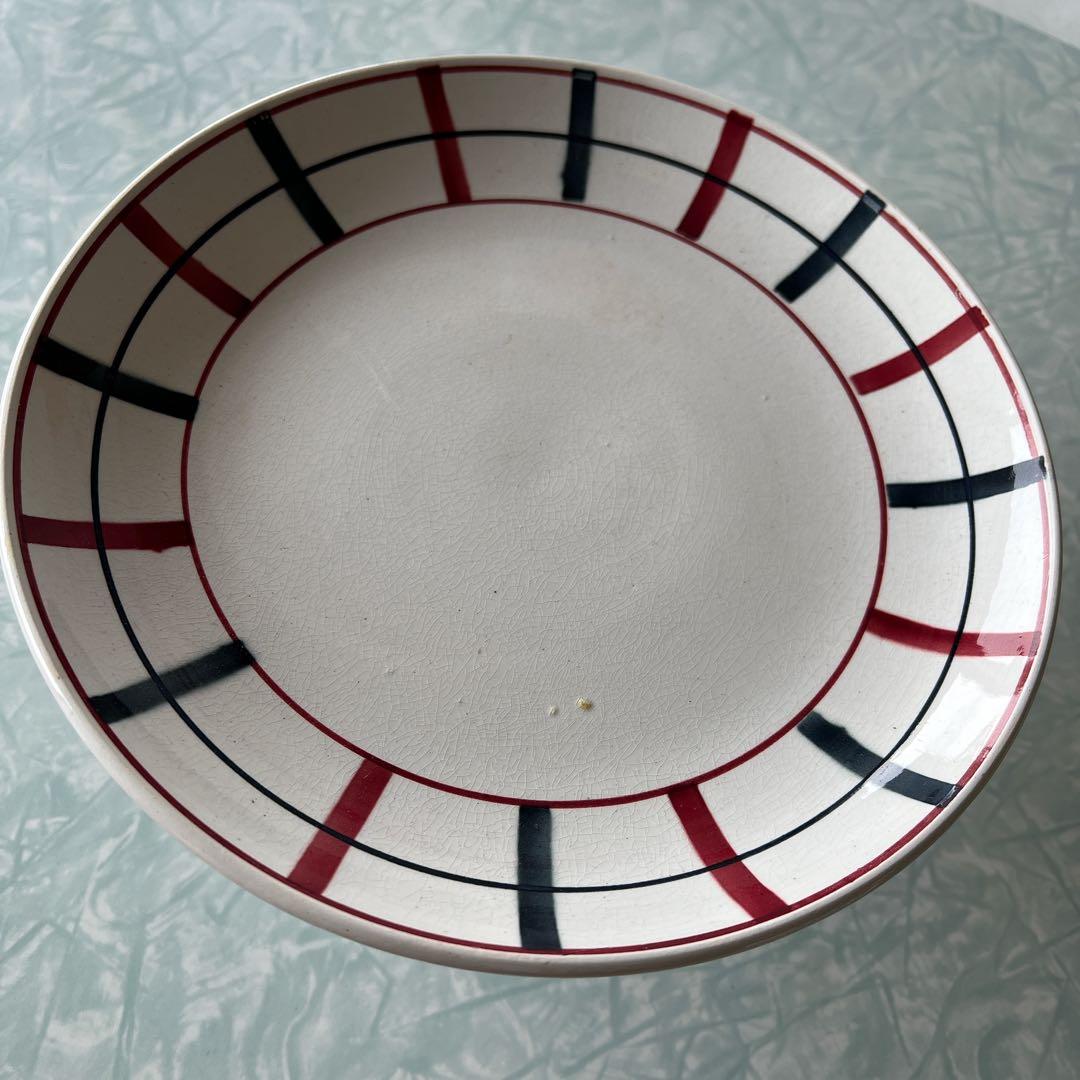 美品バスク柄コンポート皿サンタマン Saint Amand