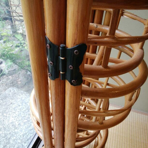 籐製品　かごラック3連