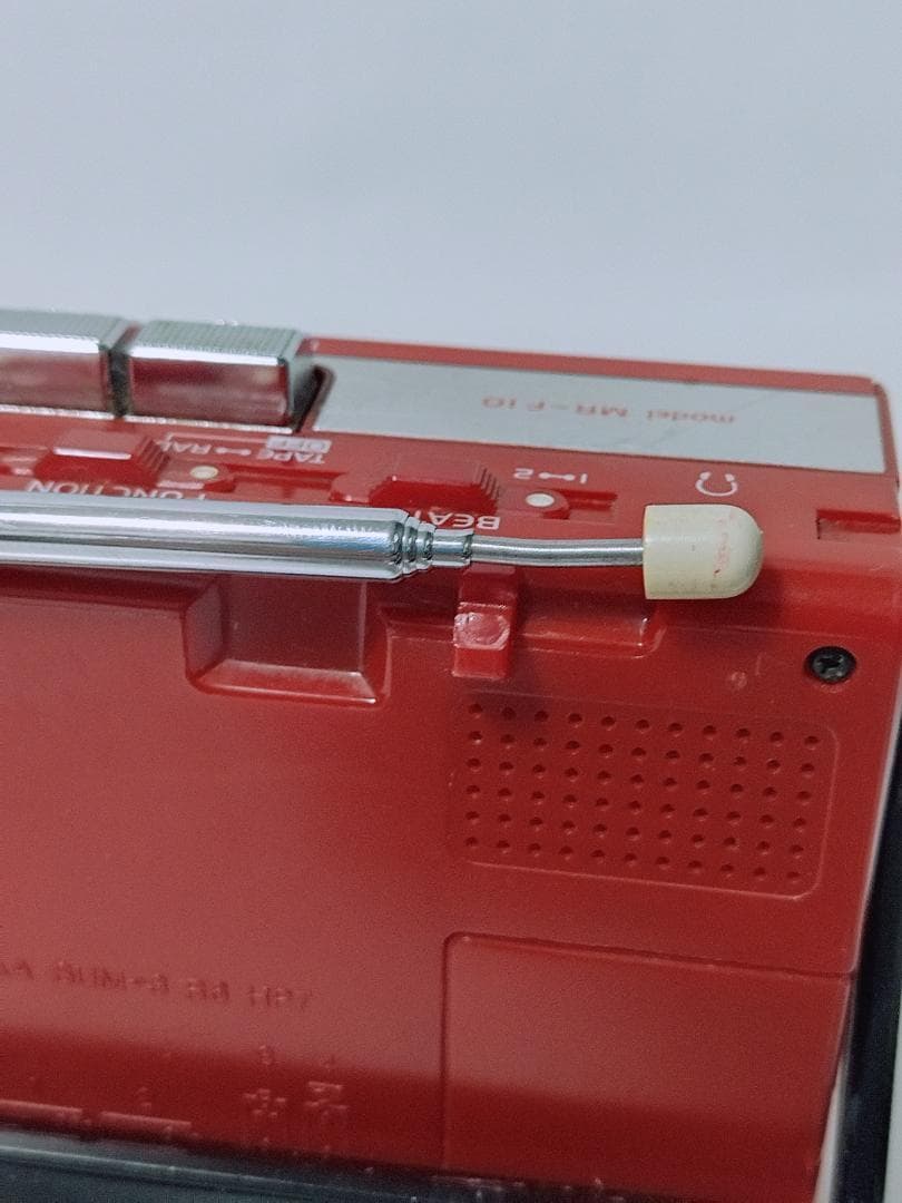 希少カラー SANYO ラジカセ MR-F10 ラジオ　カセットレコーダー