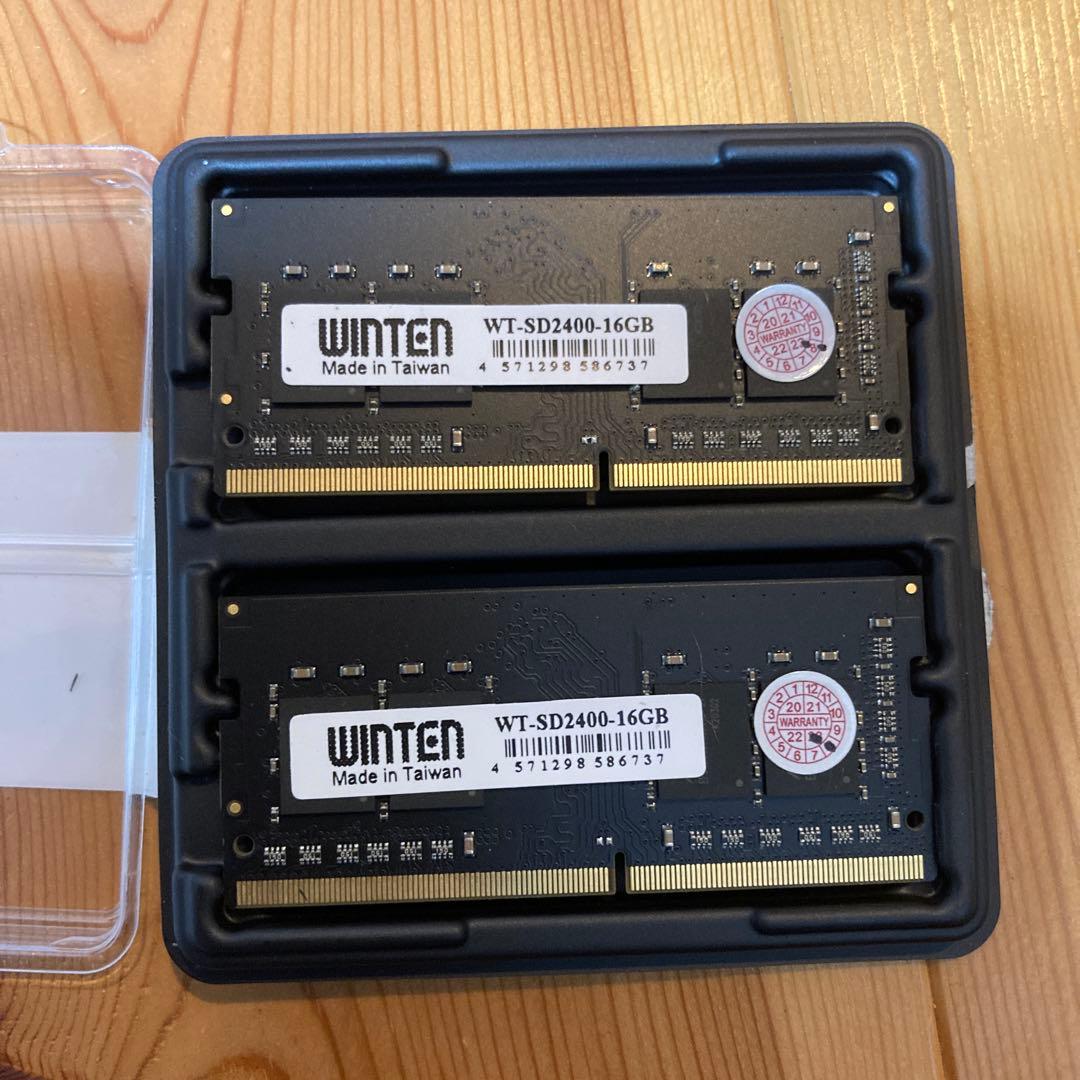 WINTENノートPCメモリDDR4 2400 PC4-19200 16GBx2