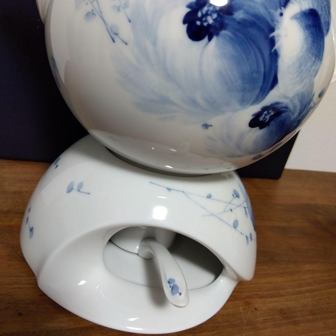 超美品 Meissen マイセン 青い花 ウォーマー＆キャンドルホルダー