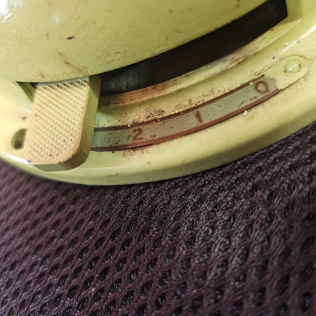 三菱電機 昭和レトロ 卓上扇風機 グリーン 3枚羽 アンティーク 緑