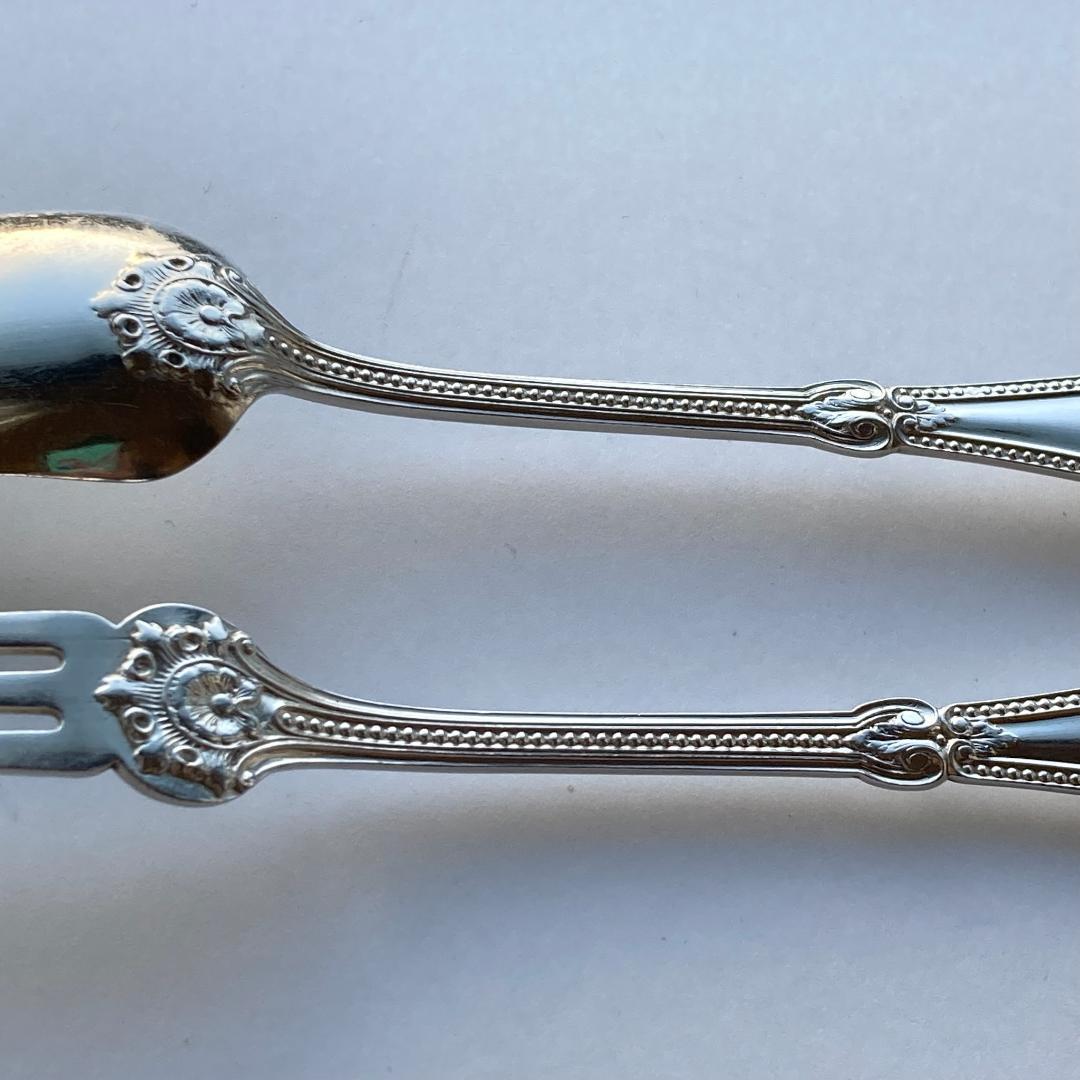 【ゆきだるま】Christofle⭐️スプーン　フォーク　２セット