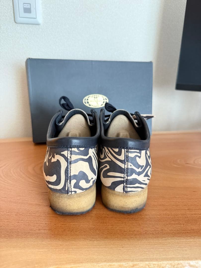 マ*ハ様 クラークスx Wu Wear別注WallabeeWW Loネイビー紺2