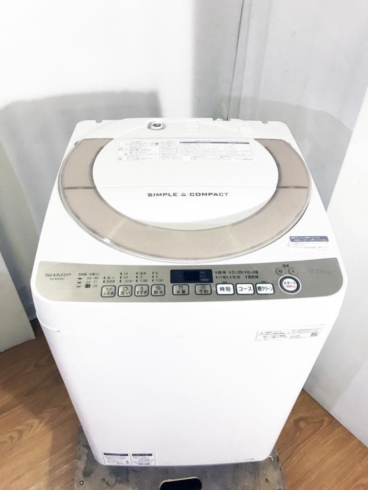 2019★美品★SHARP 7kg 洗濯機【ES-KS70U-N】