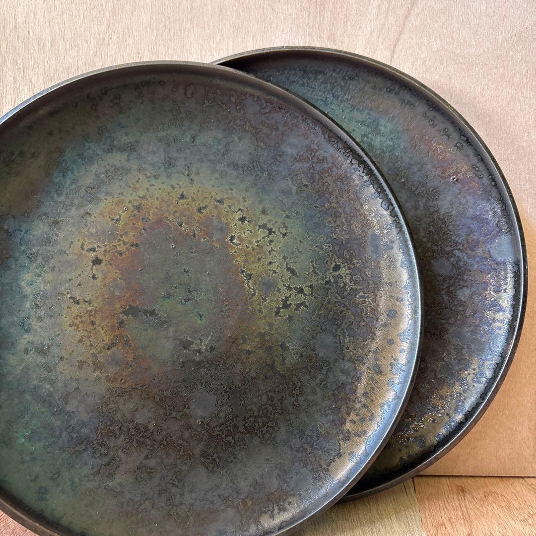 宮下翔太 器 大皿 プレート2枚セット/作家 作品【バラ売り可】