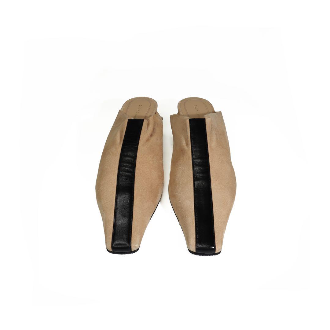 Celine セリーヌ フィービー ヒール パンプス クリスタル ミュール 靴