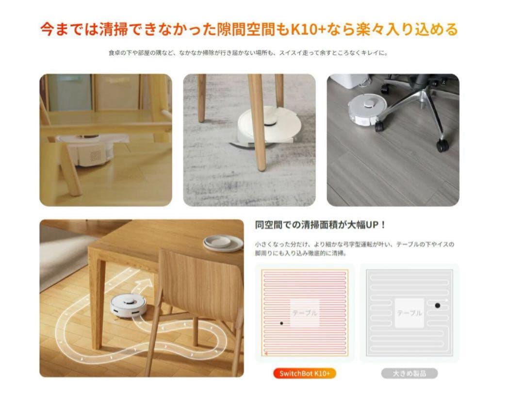 【金額変更！]SwitchBotロボット掃除機K10+ 一年分アクセサリー