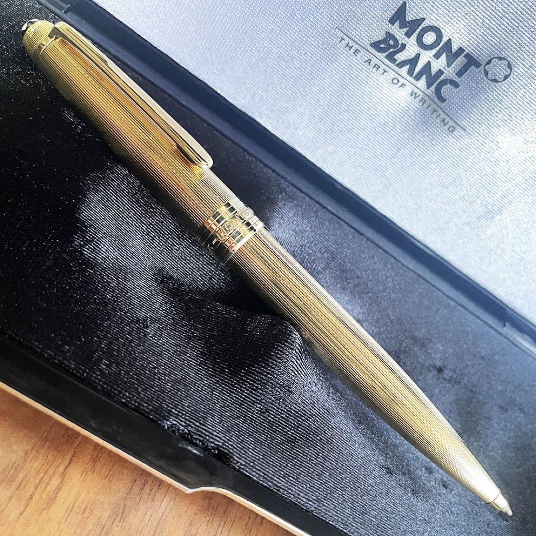 美品 モンブラン マイスターシュテュック 1644 ソリテール ゴールドバーレイ