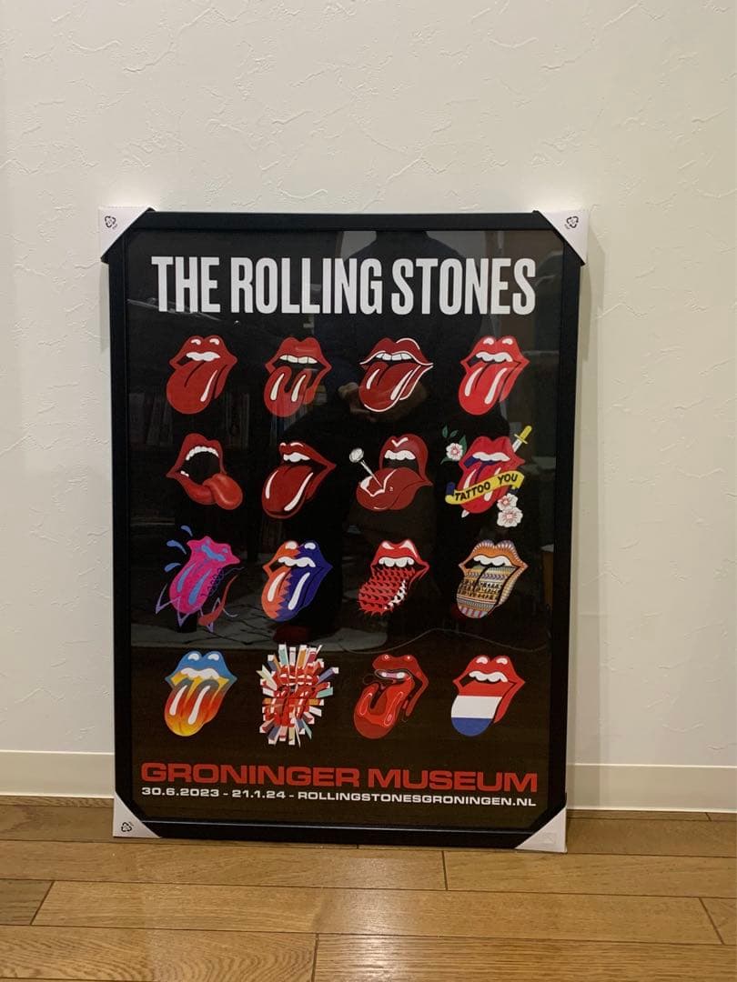 【ラスト1枚、額付】ローリングストーンズ展ポスター② ROLLINGSTONES