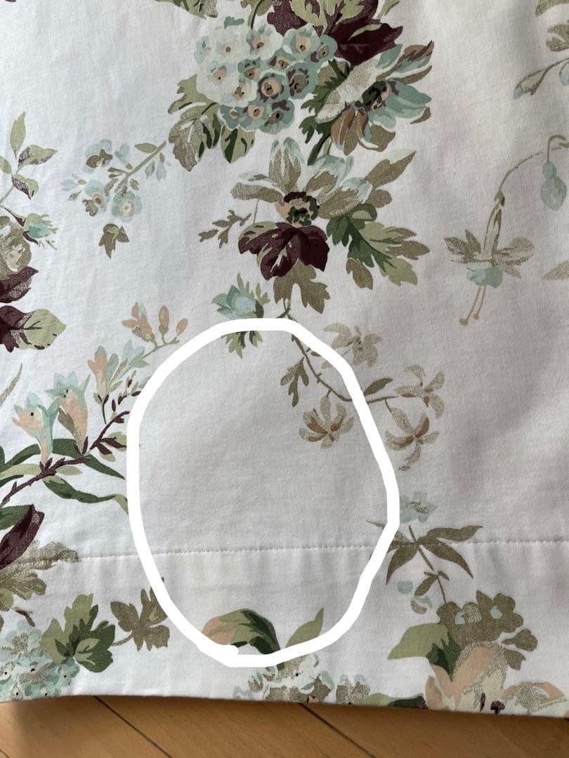 ローラアシュレイ　オーダーカーテン 2枚組　丈約209cm×幅約83cm