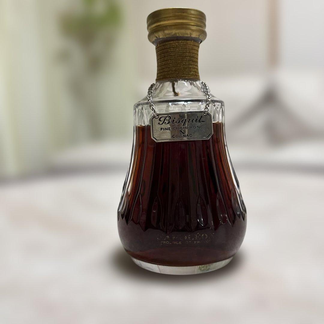 古酒Bisquitビスキーナポレオンバカラボトルコニャックブランデー