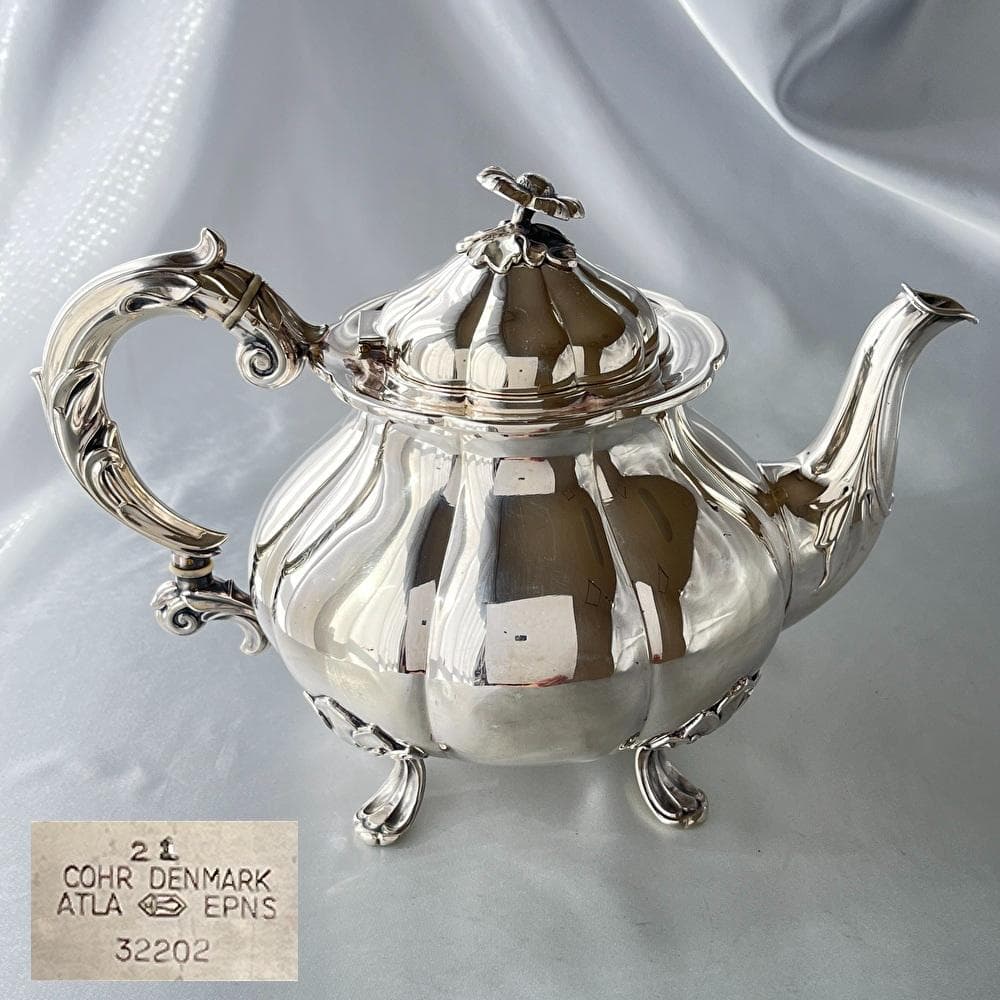 【Cohr】ティーポット【シルバープレート】デンマーク