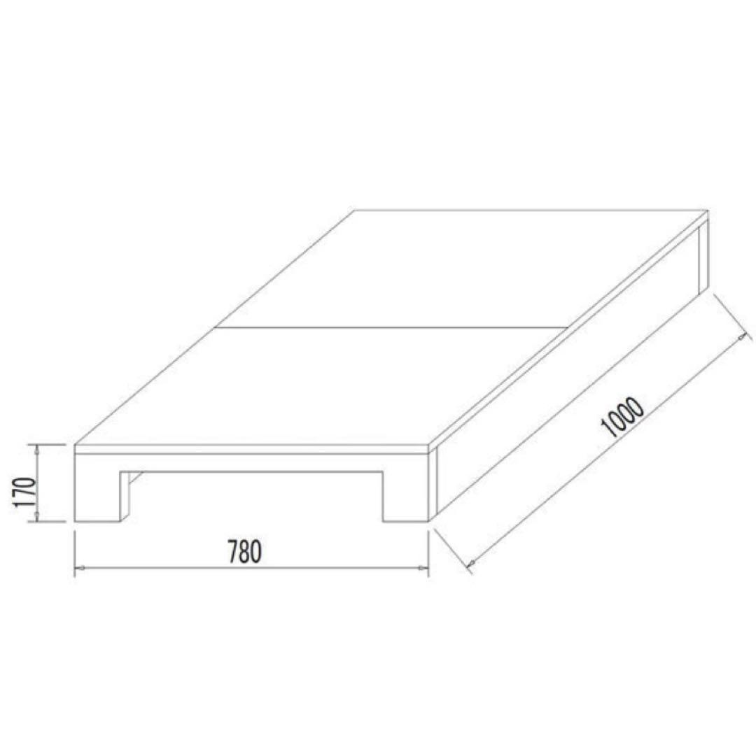 リクライニングチェアステージ(木製)モルタル風　カートなし