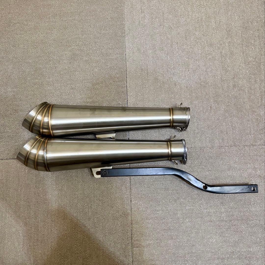 ショットガン マフラー バルカン 400 JMCA 車検対応 ドラッグパイプ