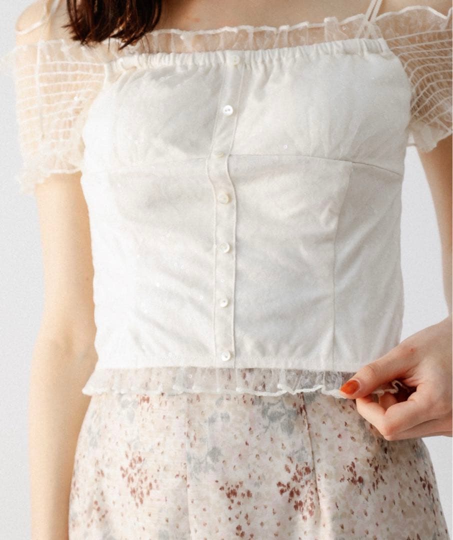 DEICY ｍａｎｙｗａｙフルールレーストップス