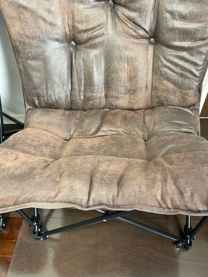 【極美品】ニトリ　バタフライチェア　 ヴィンテージ加工 折りたたみ椅子　2セット