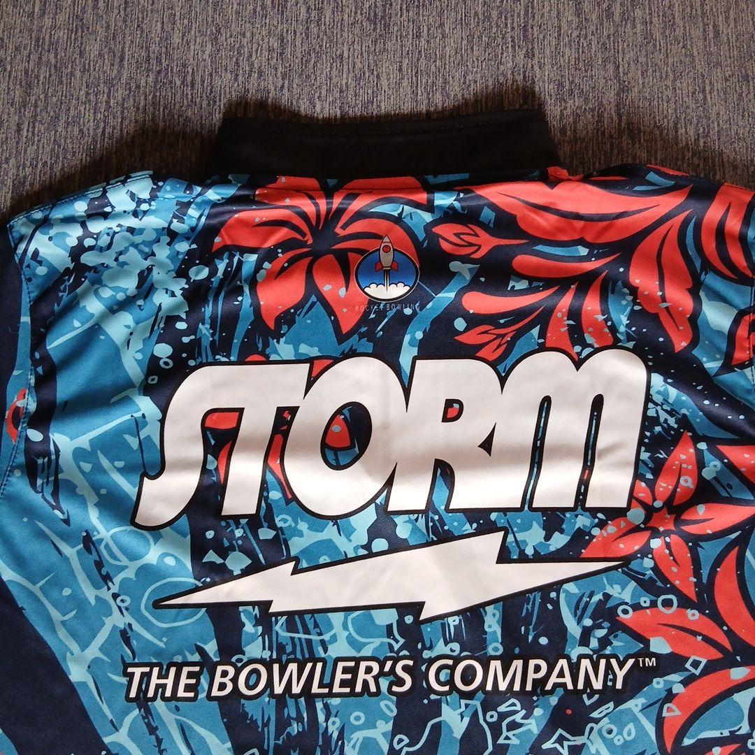 ✨新品✨ボウリングウェア　日本サイズXL　ストーム　ブルー　sea bloom