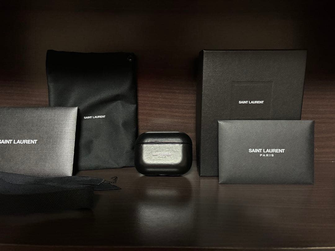 【寿司打】SAINT LAURENT イヤホンケース ブラック