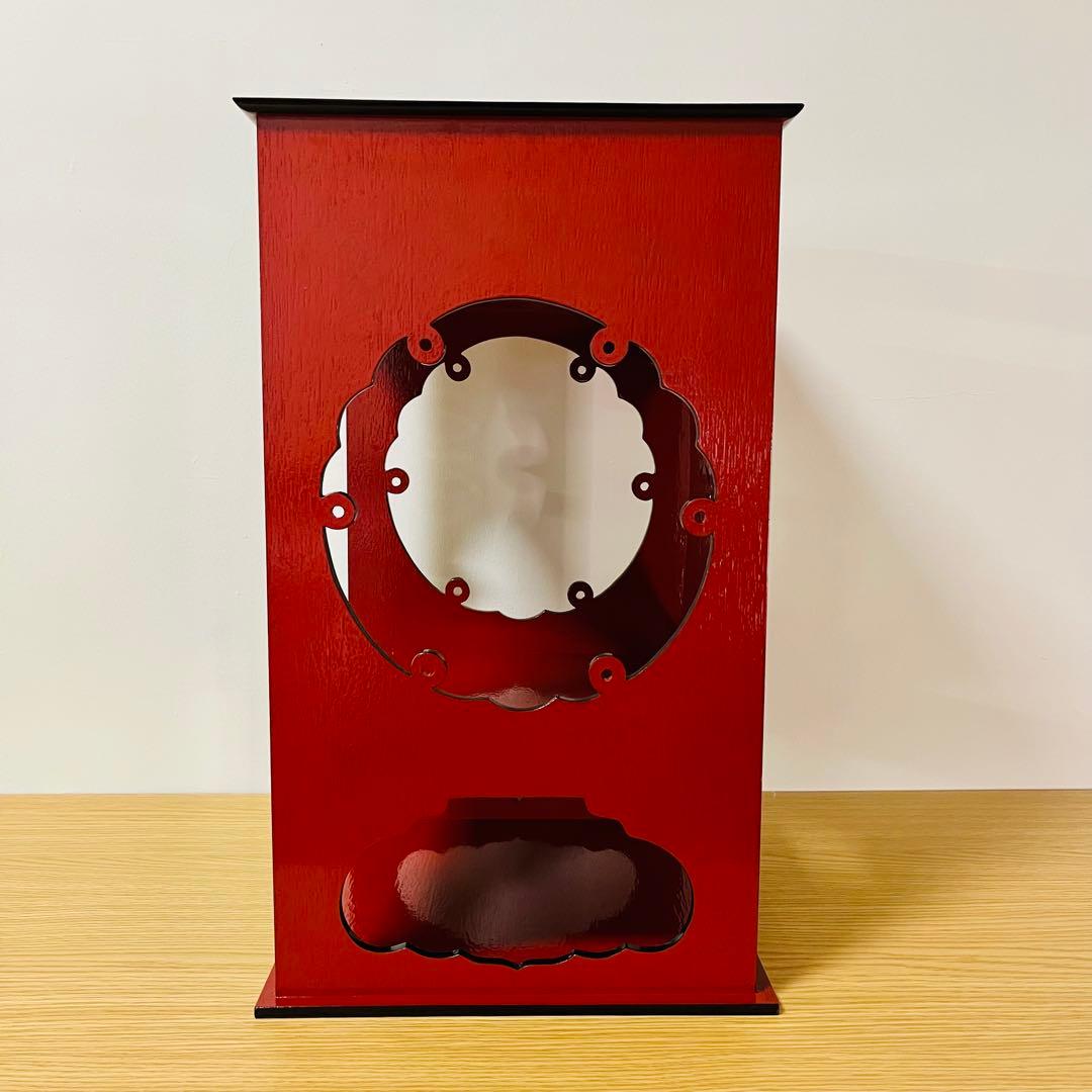 美品　 茶道具 一元斎好写 雪輪棚 赤塗 元箱　送料込み