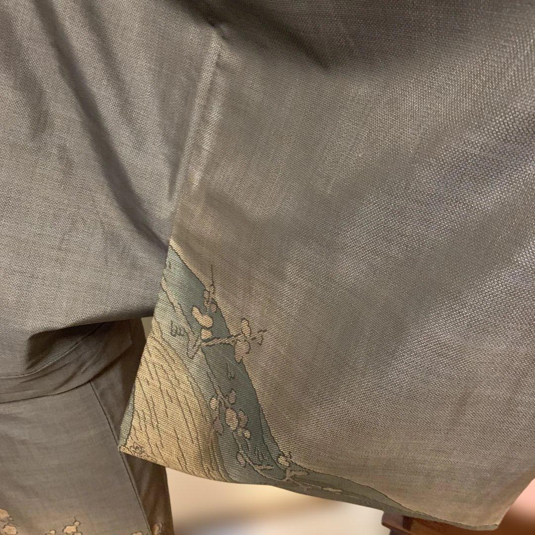 ちえ様　未使用★泥染奄美大島紬★きじ梅柄