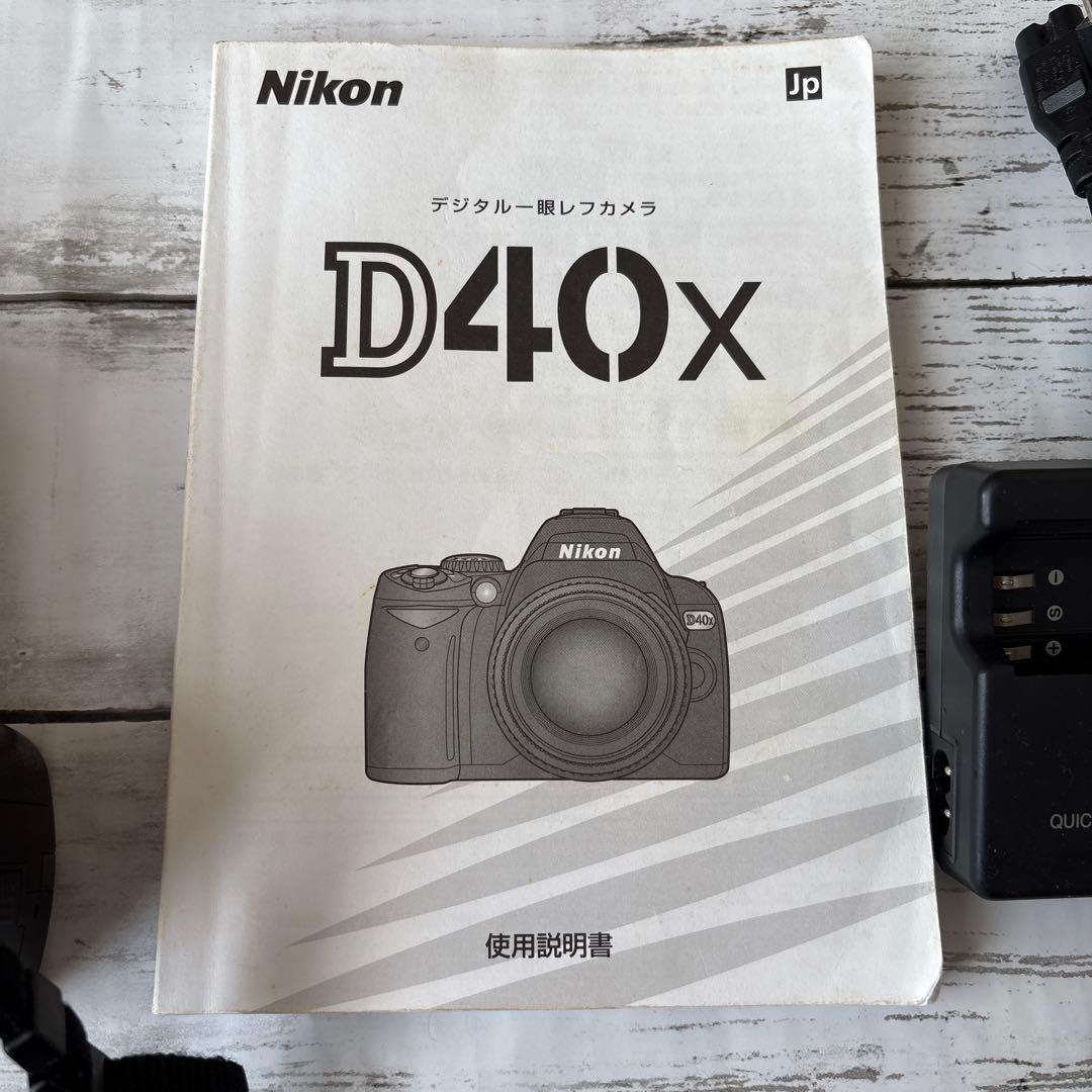 Nikon D40X 本体　充電器　説明書　SDカード付き