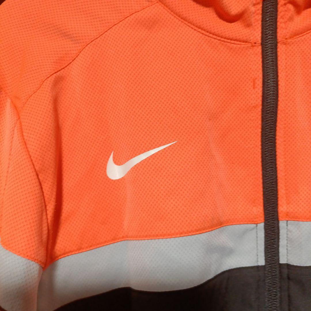 NIKE ナイキ nftb 薄手ジャージ 上下 セットアップ L 蛍光オレンジ色