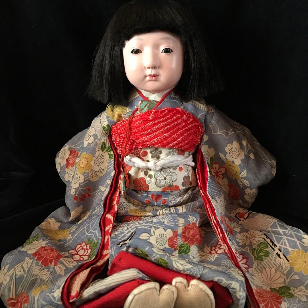 市松人形　春水　12号　昭和初期　鳴きます