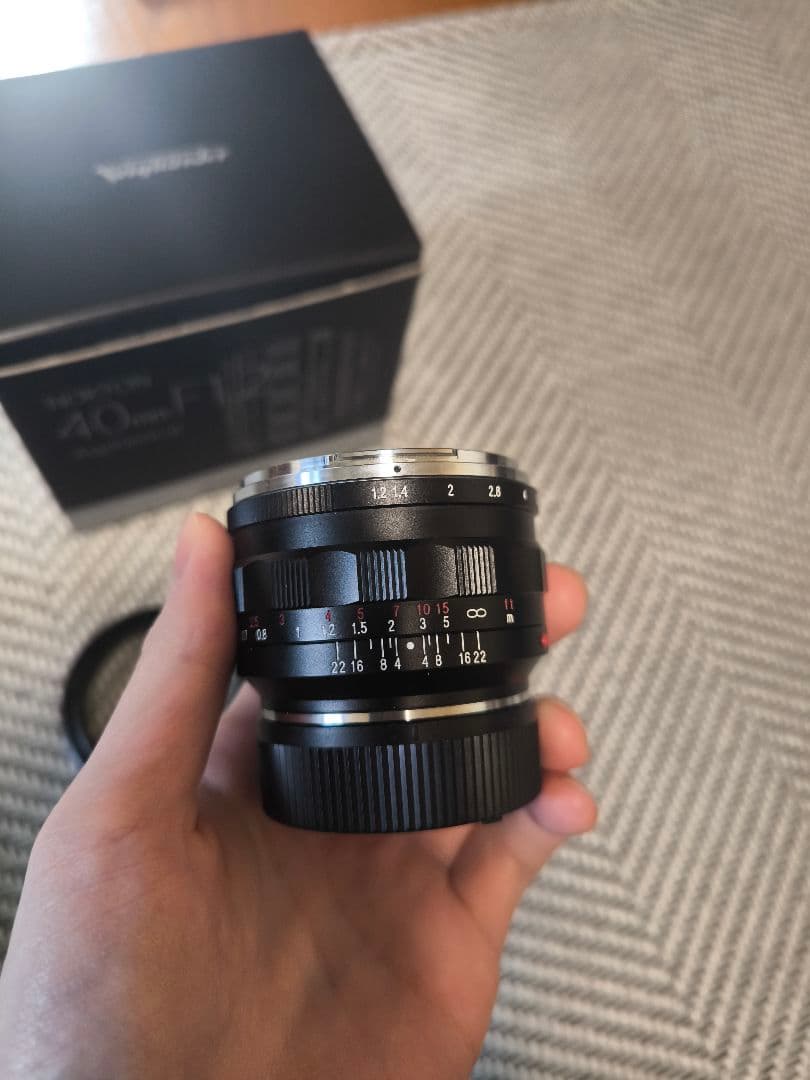 NOKTON 40mm F1.2 VM フード箱あり