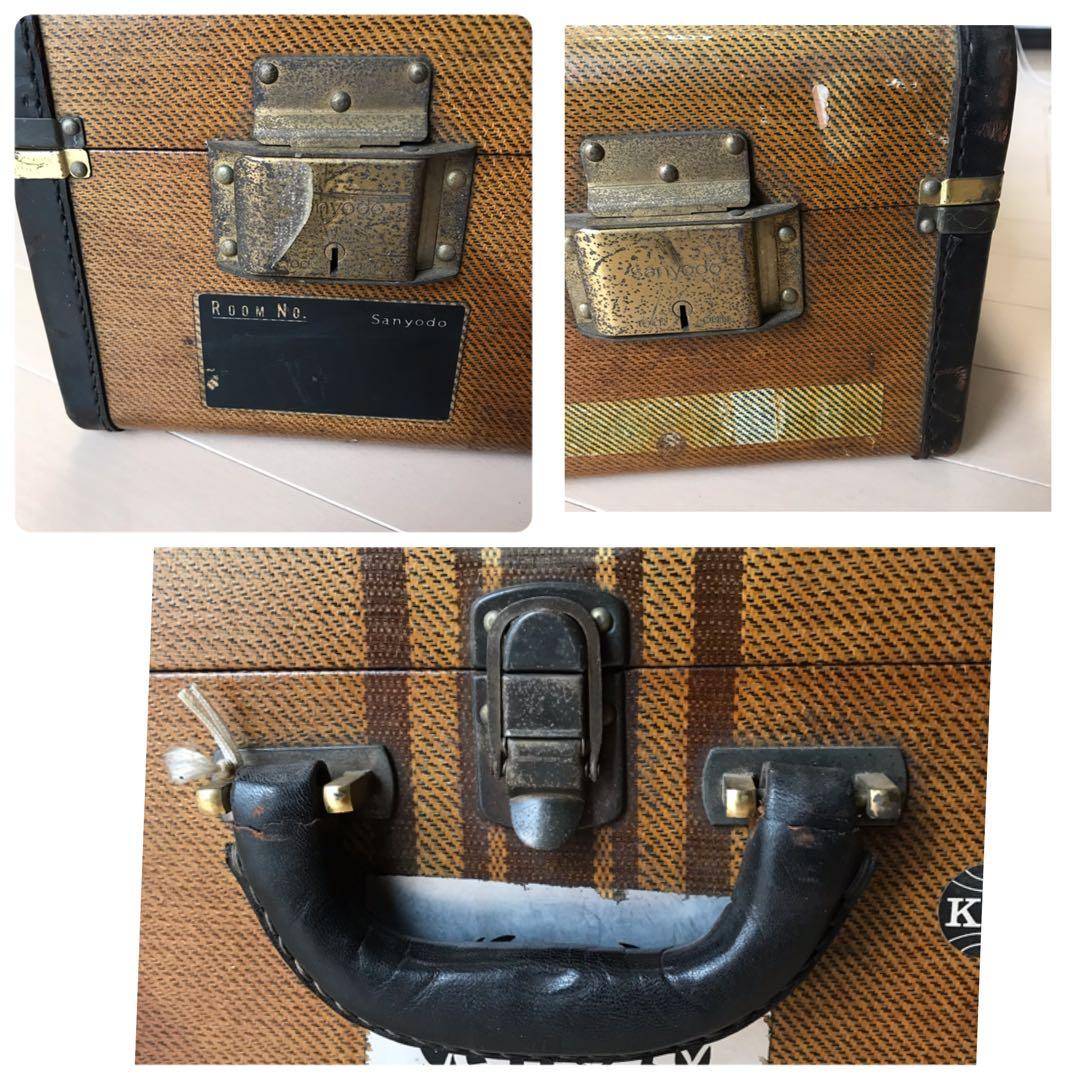 トランクケース ビンテージ　ディスプレイ sanyodo 昭和レトロアンティーク