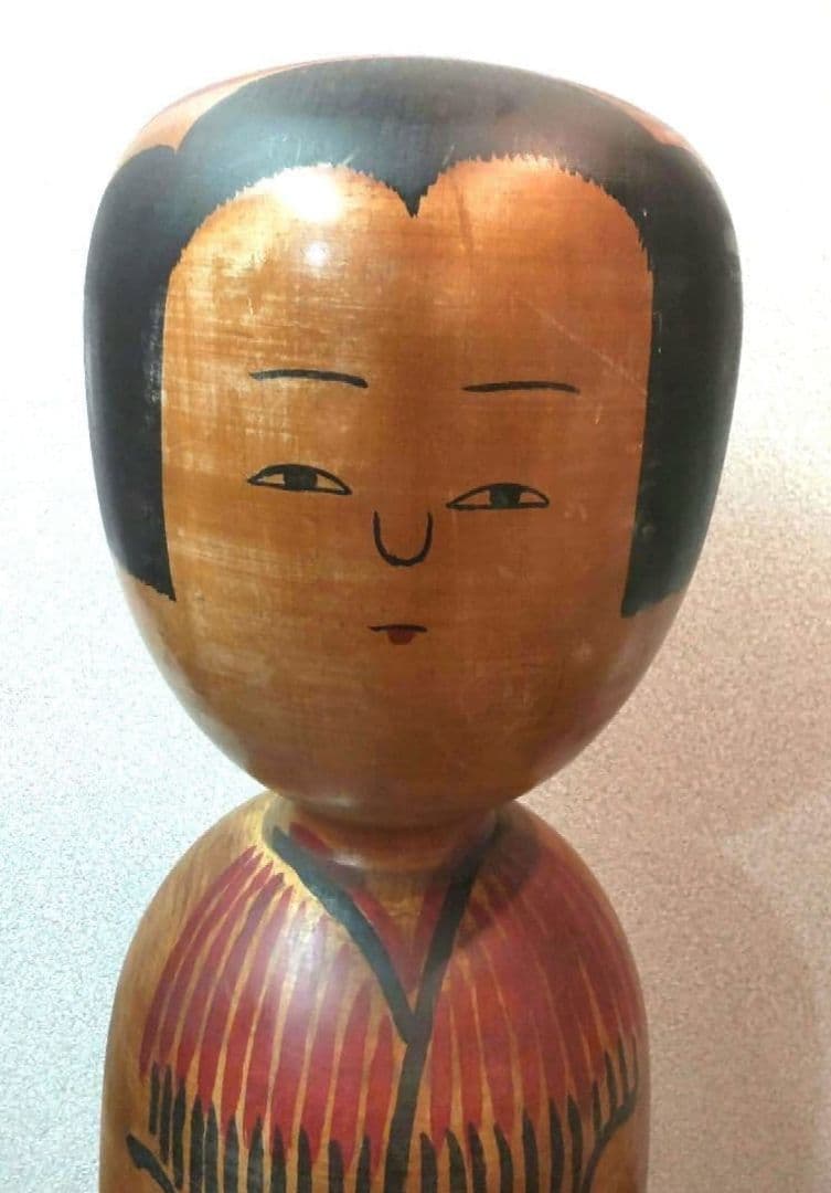 711Z196骨董品 伝統こけし 秋田木地山 置物 彫刻