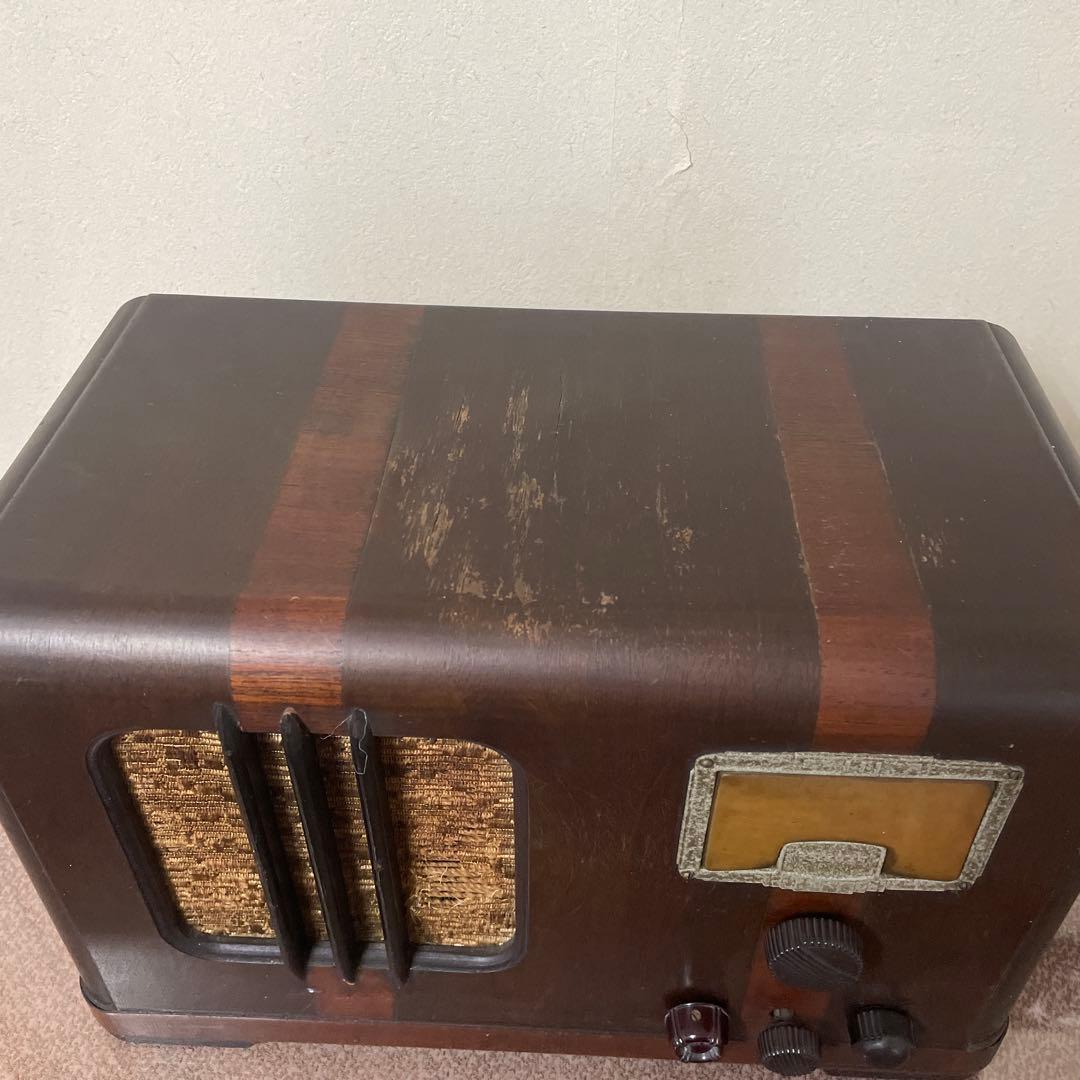 レトロ木製デザイン ラジオ