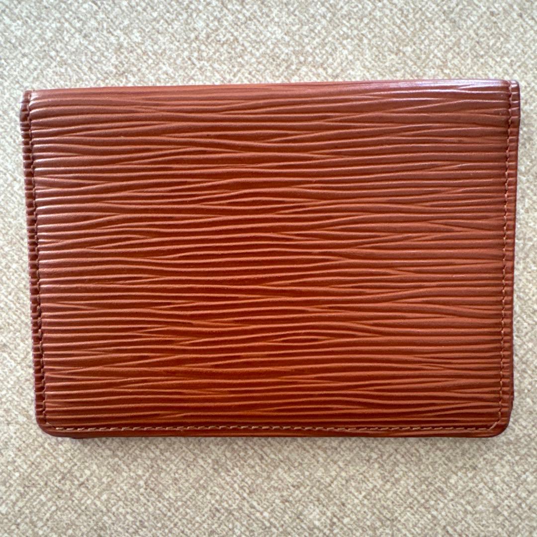 ルイ・ヴィトン エピ 名刺入れ ブラウン超美品