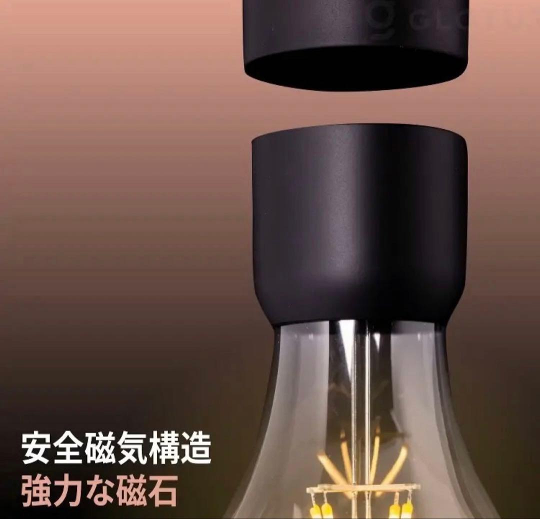 Vintage Bulb G LED 電球型 電球 電球が宙に浮かんで輝く照明