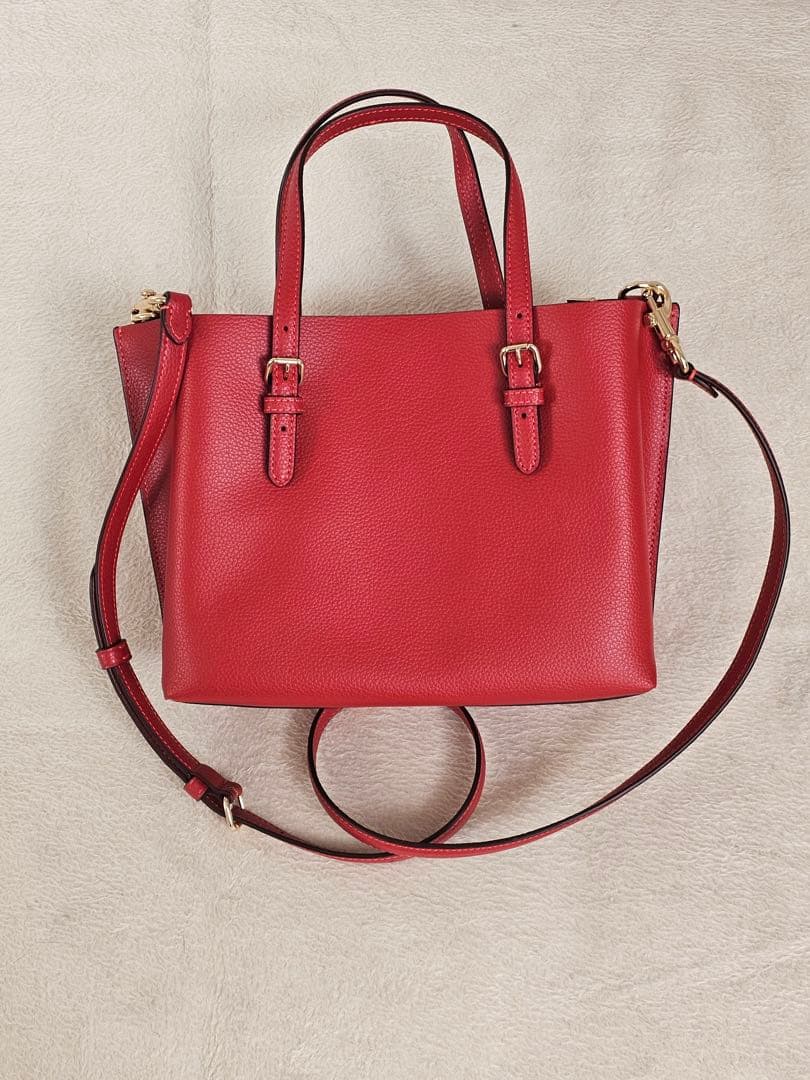 y*u様 COACH レザー レッド 2wayショルダーバッグ