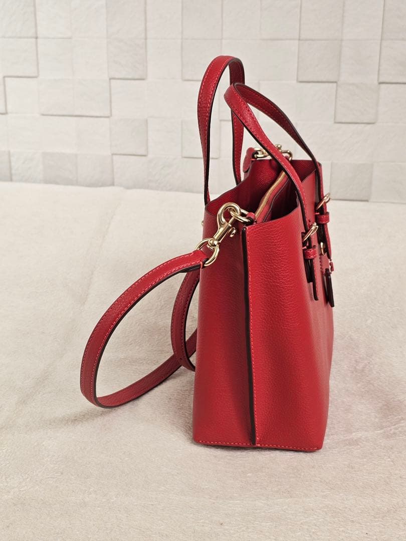 y*u様 COACH レザー レッド 2wayショルダーバッグ