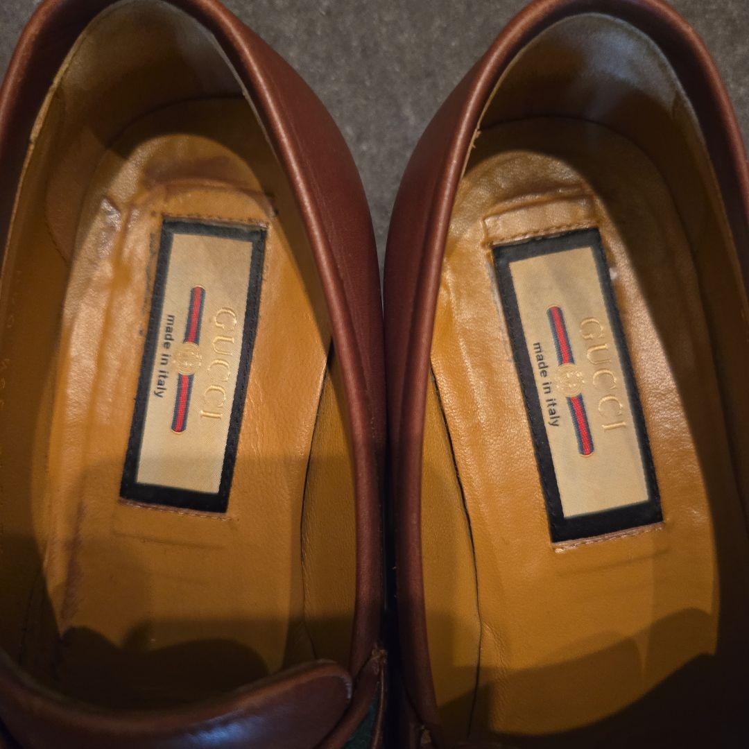 GUCCI ブラウンレザー ローファー