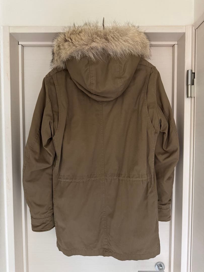 WOOLRICHモッズコート ラビット/コヨーテファー ライナー付