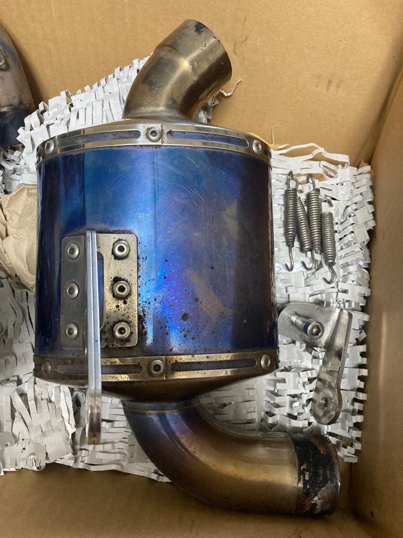 mt-07 フルエキチタンマフラー　リアルスペック　ガスレポ付属【ジャンク】