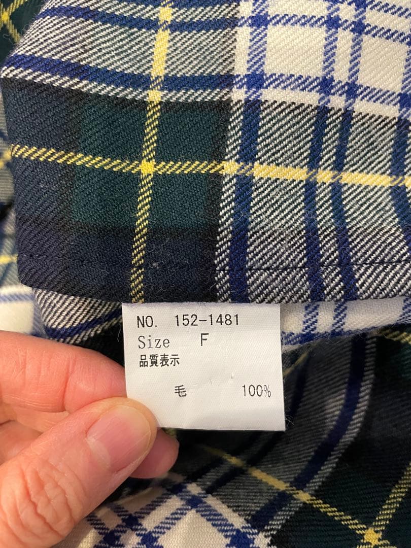 homspun タータンチェック柄ノースリーブワンピース