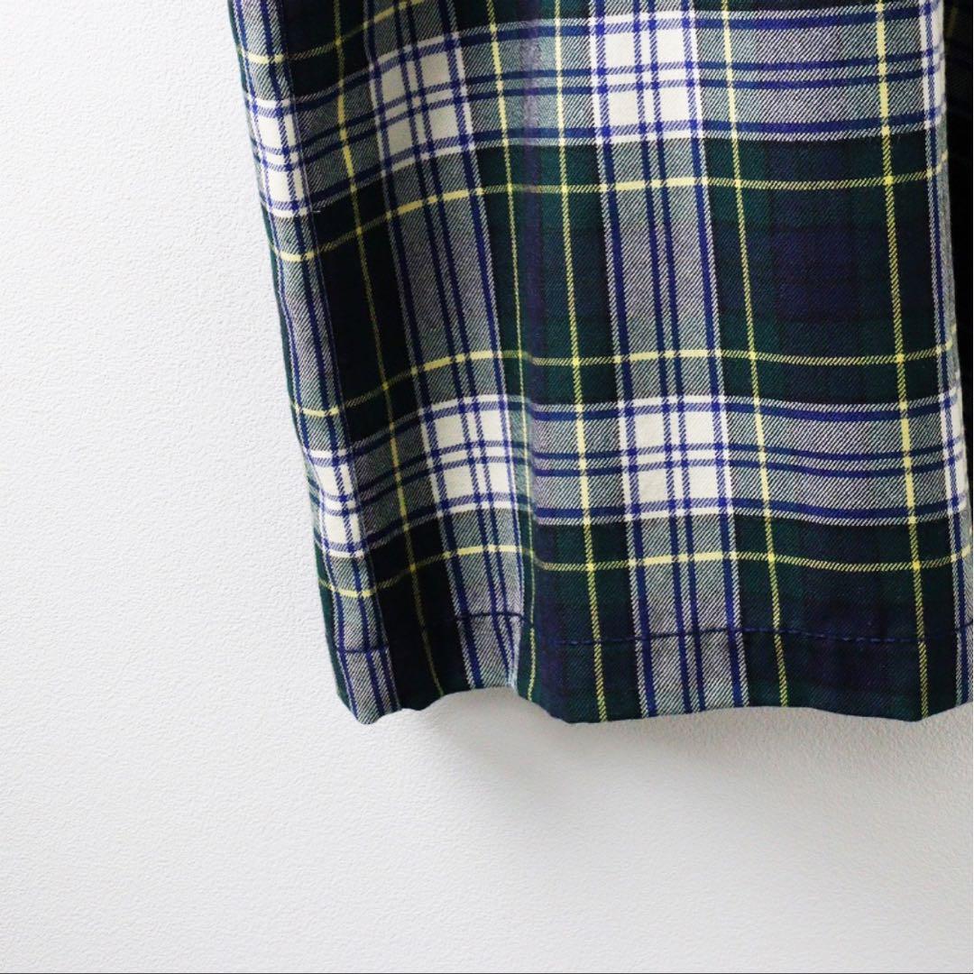 homspun タータンチェック柄ノースリーブワンピース